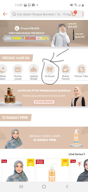Halaman utama Fitur Shopee Barokah Halaman utama Fitur Shopee Barokah